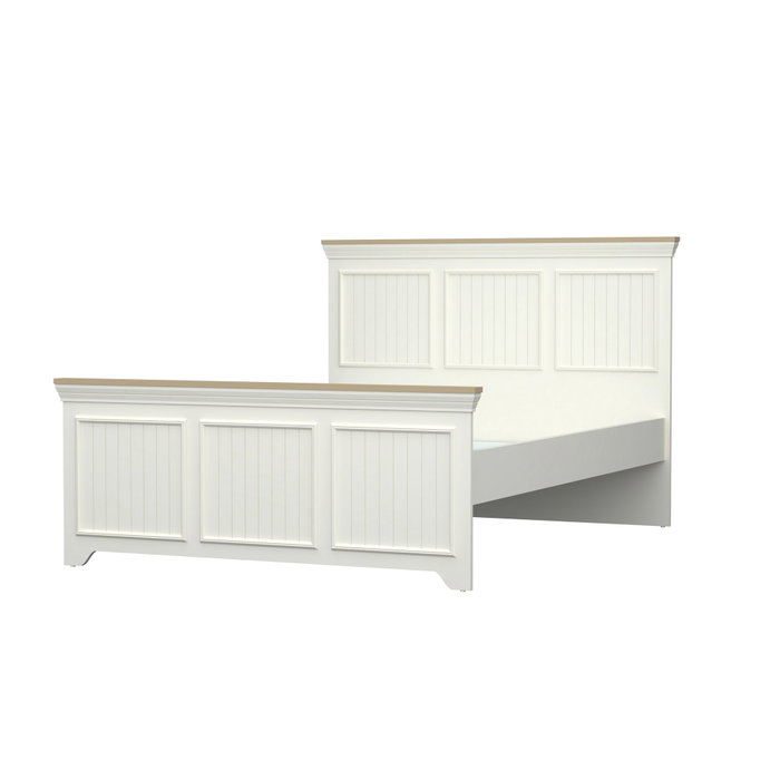 Hanah Home Cama Individual Monte Crema y Roble Hanah Home Cama Individual Monte Crema y Roble